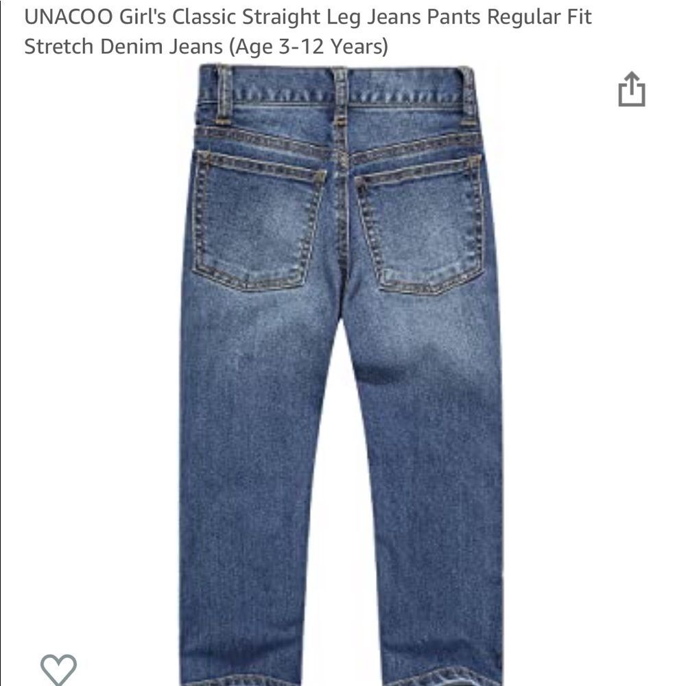 Unacoo Girls’ stretch jeans 12y EUC - Picture 6 of 12